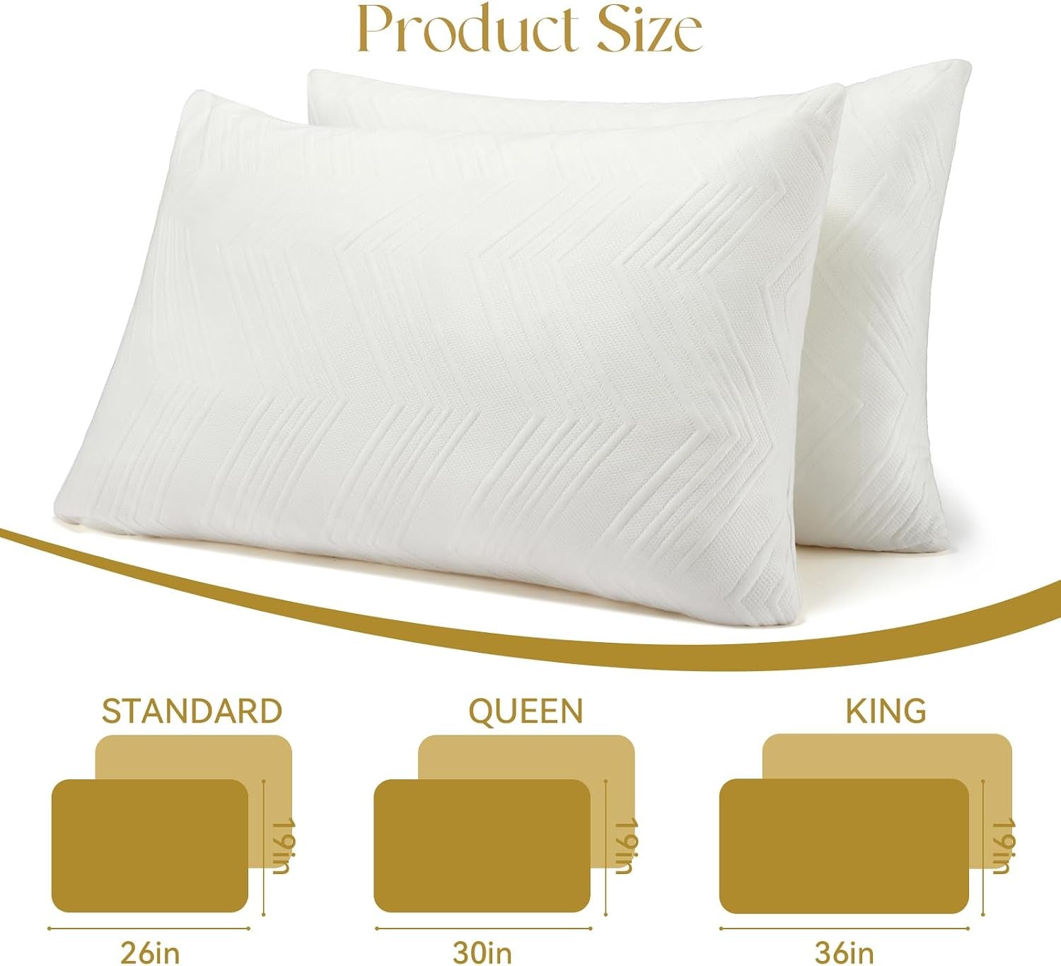 Adjustable Pillows, Queem Size Bed Pillows for Sleeping, Memory Foam Pillows - Medium Firm Back, Stomach and Side Sleeper Pillows