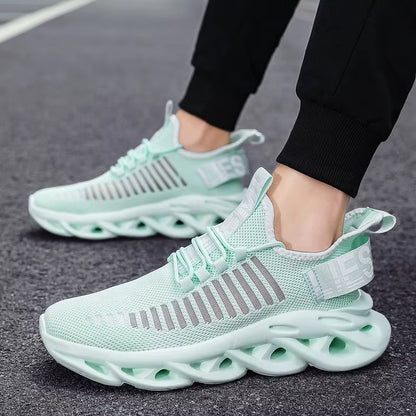 Men Shoes Comfortable Casual Sneakers Breathable Platform Running Shoes Man Mesh Tenis Sport Shoes Waling Tenis Masculino