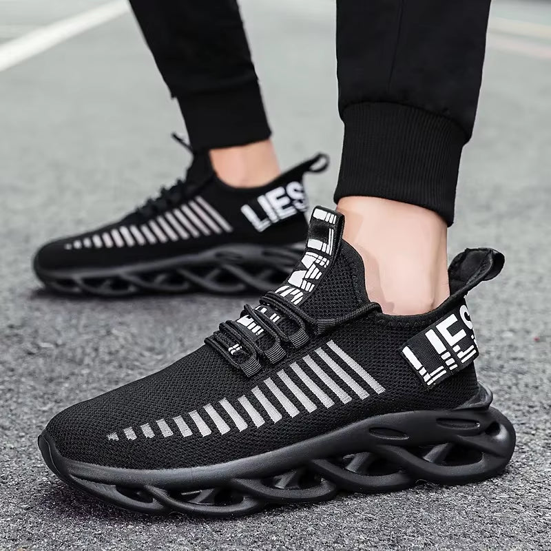 Men Shoes Comfortable Casual Sneakers Breathable Platform Running Shoes Man Mesh Tenis Sport Shoes Waling Tenis Masculino