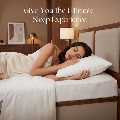 Adjustable Pillows, Queem Size Bed Pillows for Sleeping, Memory Foam Pillows - Medium Firm Back, Stomach and Side Sleeper Pillows