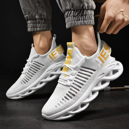 Men Shoes Comfortable Casual Sneakers Breathable Platform Running Shoes Man Mesh Tenis Sport Shoes Waling Tenis Masculino