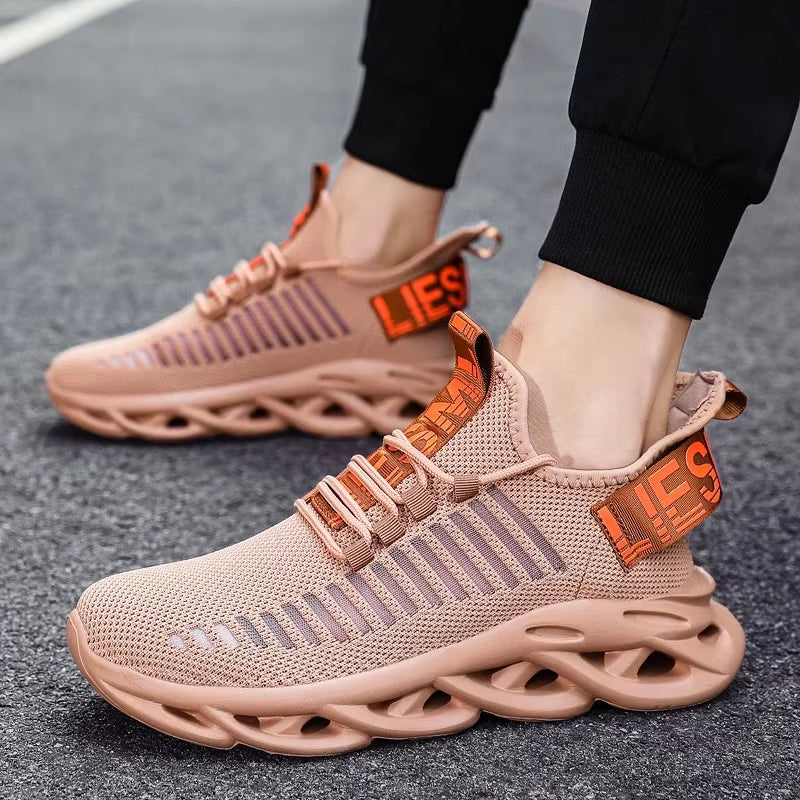 Men Shoes Comfortable Casual Sneakers Breathable Platform Running Shoes Man Mesh Tenis Sport Shoes Waling Tenis Masculino